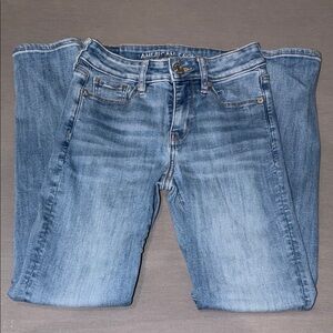 American Eagle Outfitters Women's Light Blue Skinny Jeans